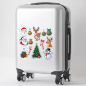 Feestelijke Kerst Set Sticker (Koffer)