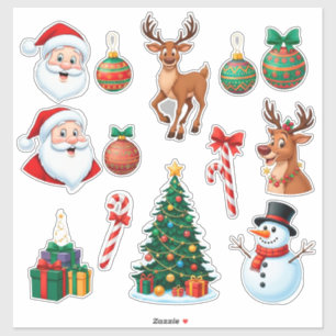 Feestelijke Kerst Set Sticker