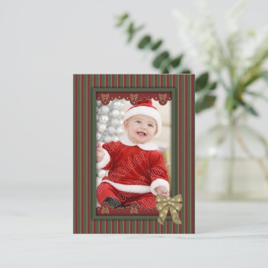 Feestelijke Kerst Sjabloon (Staand voorkant)