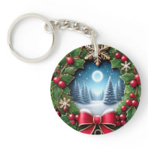 Feestelijke Kerst Sleutelhanger - Vakantie Charm