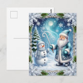Feestelijke Kerst Sneeuwlandschap Briefkaart (Voorkant / Achterkant)