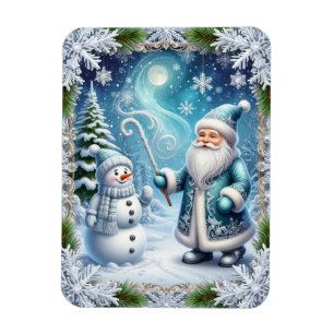 Feestelijke Kerst Sneeuwlandschap Magneet