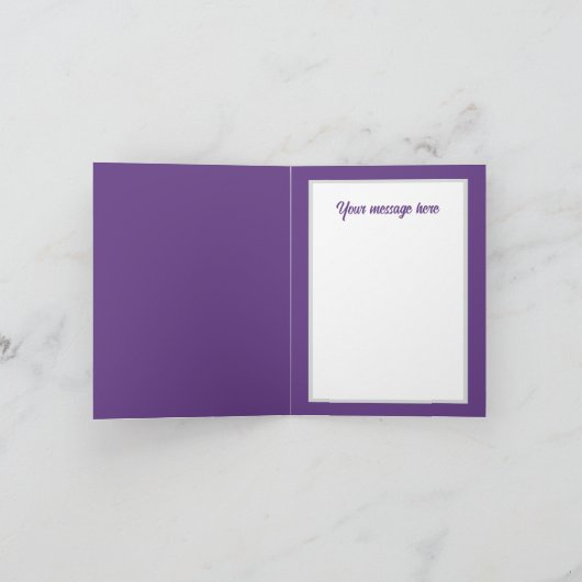 Feestelijke kerst sneeuwpop aanpasbaar feestdagen kaart (Binnen)