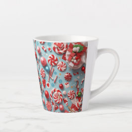 Feestelijke Kerst Snoep Koffie Latte Mok