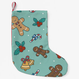 Feestelijke kerst snoepjes ontwerp kleine kerstsok