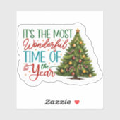 Feestelijke Kerst sticker Joy! (Vel)