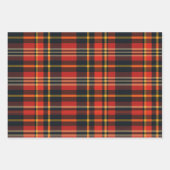 Feestelijke Kerst Stijlvolle Plaid Patroon Set van Inpakpapier Vel (Voorkant 3)
