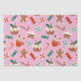 Feestelijke Kerst Sweet Treats Patroon Tissuepapier