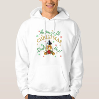 Feestelijke Kerst T-Shirt Hoodie - Gloeiende Lanta