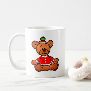 Feestelijke Kerst Teddybeer Ontwerp Koffiemok