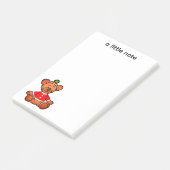 Feestelijke Kerst Teddybeer Ontwerp Post-it® Notes (Schuin)