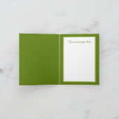 Feestelijke Kerst tekst toevoegen roze flamingo Feestdagen Kaart (Binnen)