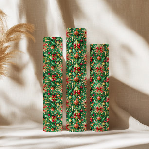 Feestelijke Kerst Thema Kleurrijk Patroon Cadeaupapier