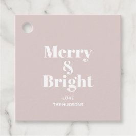 Feestelijke Kerst Vakantie Merry & Bright Bedankjes Labels