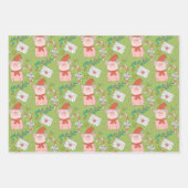 Feestelijke Kerst Varkens Inpakpapier Vel (Voorkant)