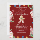 Feestelijke Kerst Verjaardagsfeest (Voorkant)