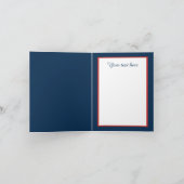 Feestelijke Kerst voeg tekst sneeuwpop waterverf Feestdagen Kaart (Binnen)