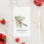 Feestelijke kerst Waterverf groen Servet (Insitu)