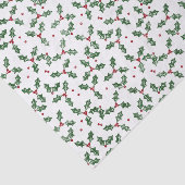 Feestelijke Kerst Waterverf Holly Tissuepapier (Detail)