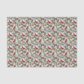 Feestelijke kerst waterverf kardinaal tissuepapier (Voorkant)