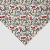 Feestelijke kerst waterverf kardinaal tissuepapier (Detail)