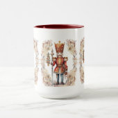 Feestelijke Kerst waterverf notenkraker Mok (Midden)