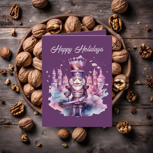 Feestelijke Kerst waterverf notenkraker tekst toev Feestdagen Kaart