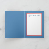 Feestelijke Kerst waterverf Santa strand Kaart (Binnen)