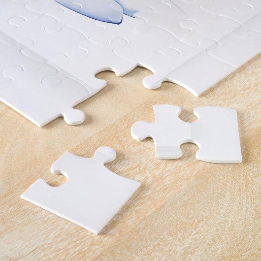 feestelijke kerst waterverf sneeuwman legpuzzel (Zijkant)