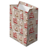 Feestelijke Kerst Winter Medium Cadeauzakje (Voorkant Gekanteld)