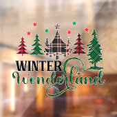 feestelijke kerst winter wonderland raamsticker (Vel 2)