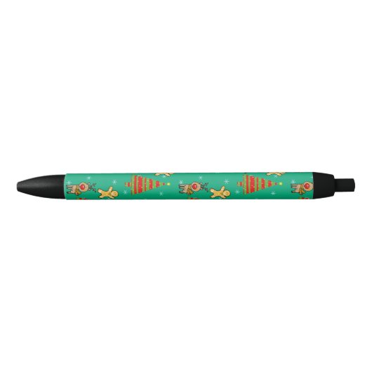 feestelijke kerst zwarte inkt pen (Voorkant)