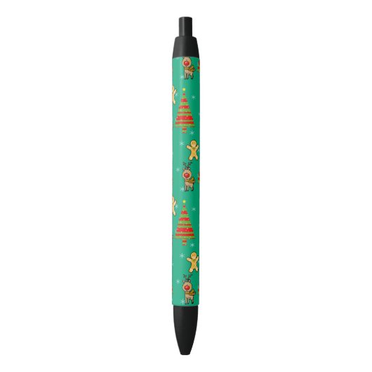 feestelijke kerst zwarte inkt pen (Voorkant Verticaal)