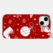 Feestelijke Kerstachtergrond Case-Mate iPhone Case (Achterkant (horizontaal))