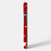 Feestelijke Kerstachtergrond Case-Mate iPhone Case (Achterkant / Links)