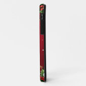 Feestelijke kerstachtergrond met hulst en bessen Case-Mate iPhone case (Achterkant/links)