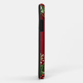 Feestelijke kerstachtergrond met hulst en bessen Case-Mate iPhone case (Achterkant/rechts)