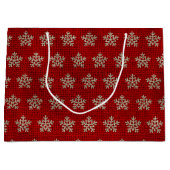 feestelijke kerstachtige braadbek rustige kerst groot cadeauzakje (Voorkant)