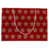 feestelijke kerstachtige braadbek rustige kerst groot cadeauzakje (Achterkant)