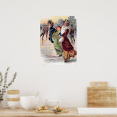 feestelijke kerstagedames poster (Keuken)