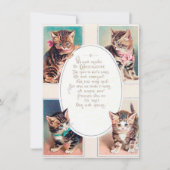 feestelijke kerstagekatten geven je gevoel notitiekaartje (Voorkant)