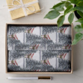 feestelijke kerstagetouwen tissuepapier (Geschenk)