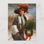 feestelijke kerstavond briefkaart (Voorkant)