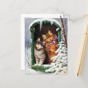 feestelijke kerstavond briefkaart