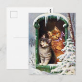 feestelijke kerstavond briefkaart (Voorkant / Achterkant)