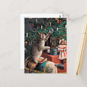 feestelijke kerstavond briefkaart