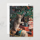 feestelijke kerstavond briefkaart (Voorkant / Achterkant)