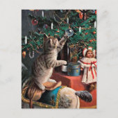 feestelijke kerstavond briefkaart (Voorkant)