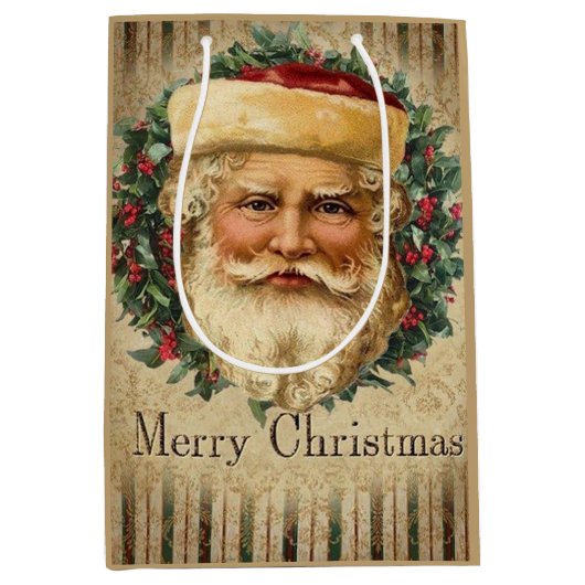 feestelijke kerstavond medium cadeauzakje (Voorkant)