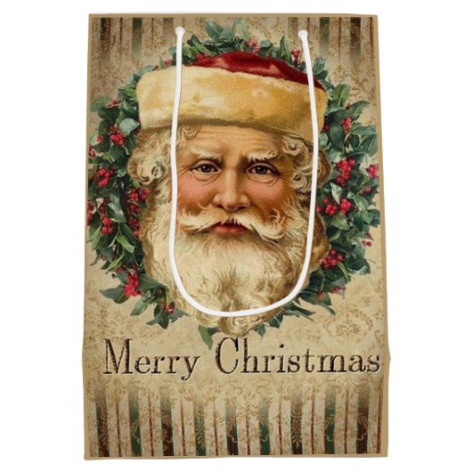 feestelijke kerstavond medium cadeauzakje (Achterkant)